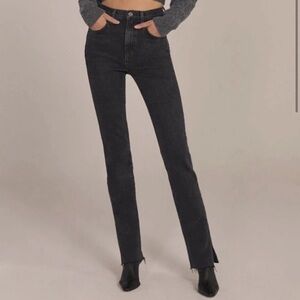 Favorite Daughter Valentina Tower petite super high rise hemmed shortie length